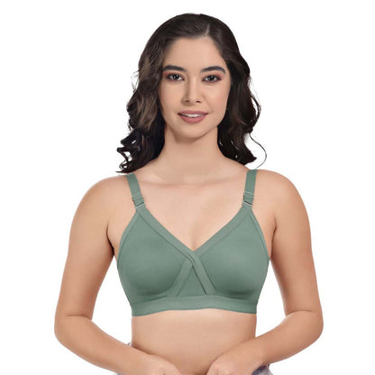 Cross Non Padded Bra For Womens & Girls Pack of 3